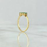 Anillo Trinity 1.95gr T7 Esmeraldas 36pts Oro Amarillo (Joya) ©