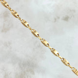 Pulso Rustico 4.55gr / 22cm / 4mm Liso Oro Amarillo 18K