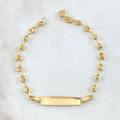 Pulso Bebé GC Placa Rectangular Curva 1.75gr / 15cm / 3.2mm Oro Amarillo 18K