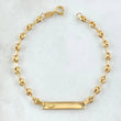 Pulso Bebé GC Placa Rectangular Pez Jesus 1.6gr / 14cm / 3.2mm Oro Amarillo 18K