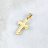 Dije Cruz Cristo Tres Puntas 1.4gr / 3.5cm / Lisa Oro Amarillo 18K