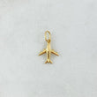Dije Avion 0.9gr / 1.7cm / Lisa Cirones Multicolor Oro Amarillo 18K