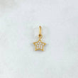 Dije Estrella 0.55gr / 1.7cm-Circones Blancos Oro Amarillo 18K ©