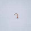 Piercing Bisel 0.1gr / 1cm / Oro Amarillo 18K &