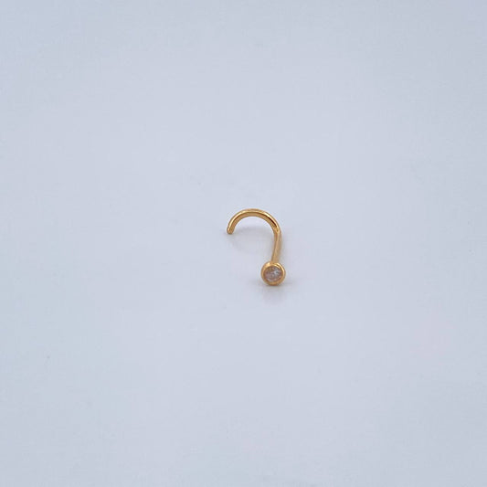 Piercing Bisel 0.1gr / 1cm / Oro Amarillo 18K &