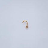 Piercing Bisel 0.1gr / 1cm / Oro Amarillo 18K &