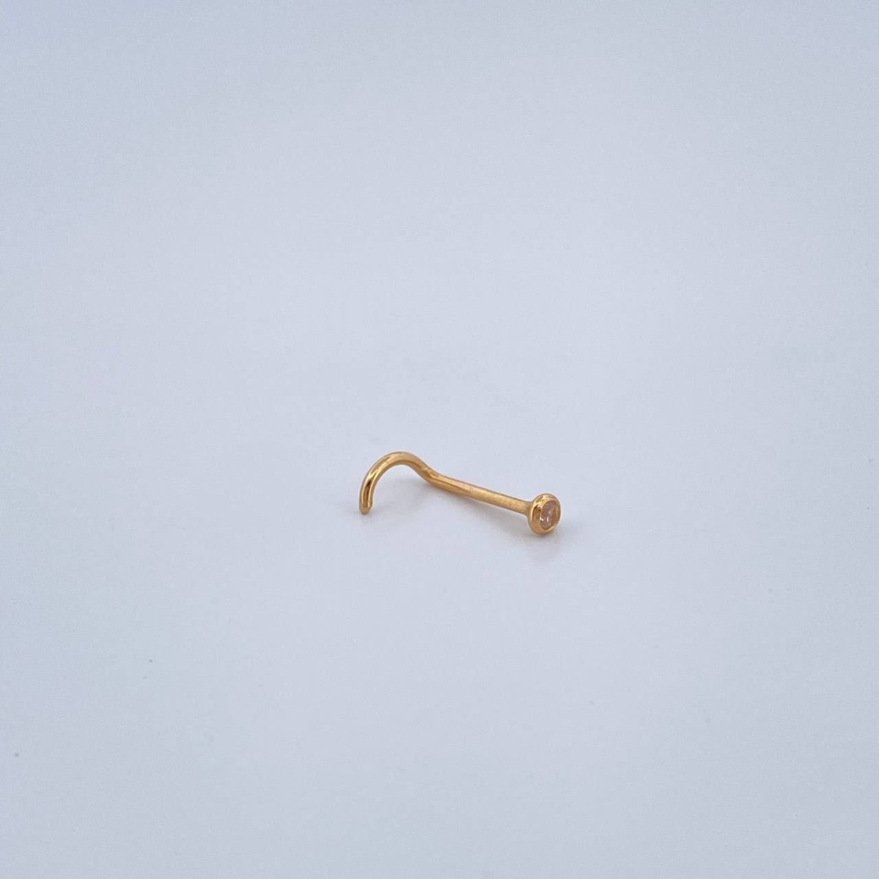 Piercing Bisel 0.1gr / 1cm / Oro Amarillo 18K &