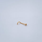 Piercing Bisel 0.1gr / 1cm / Oro Amarillo 18K &