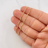 Cadena Fígaro 3.1g / 50cm / 1.9mm Oro Amarillo 18K