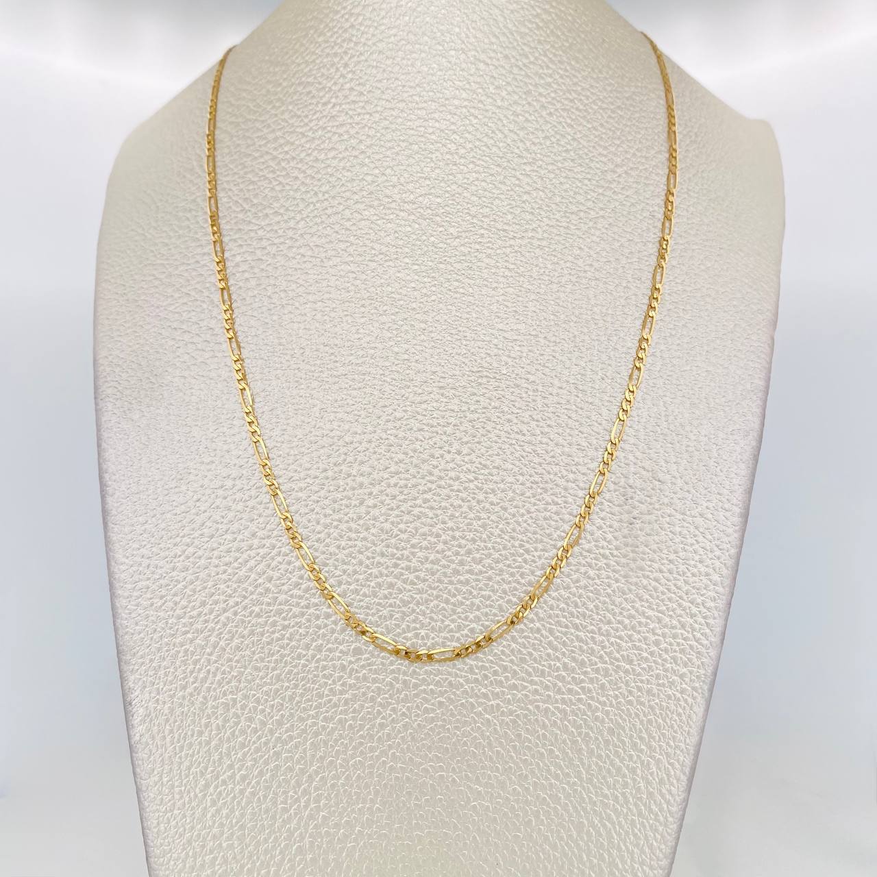 Cadena Fígaro 3.1g / 50cm / 1.9mm Oro Amarillo 18K