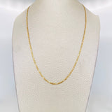 Cadena Fígaro 3.1g / 50cm / 1.9mm Oro Amarillo 18K