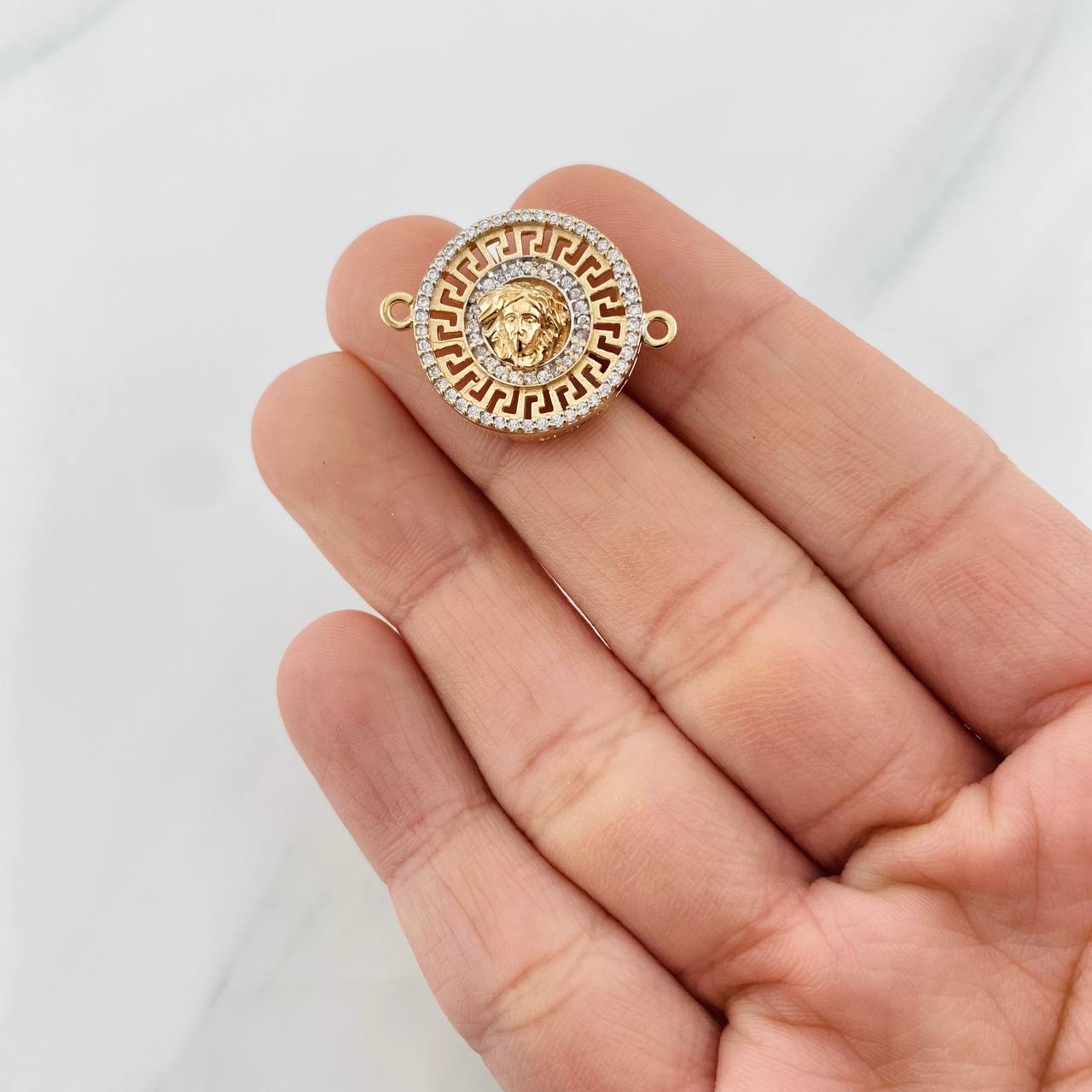 Herraje Medusa 3.45g / 2.4cm Oro Amarillo 18K