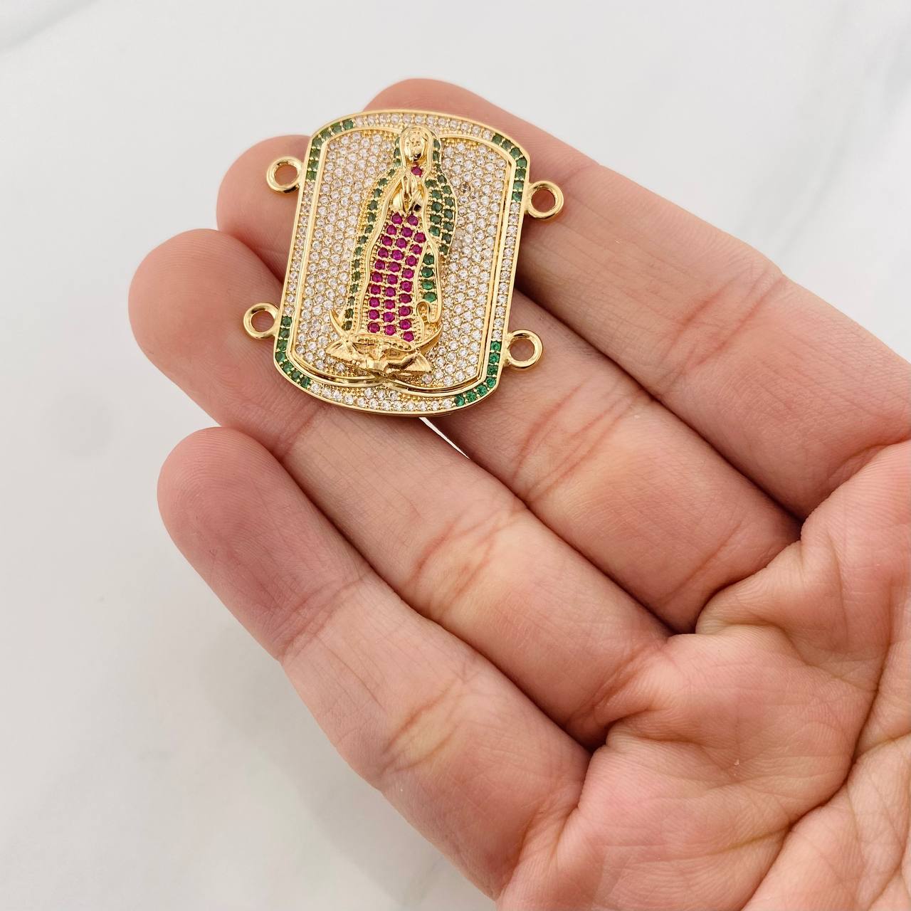 Herraje Virgen de Guadalupe 10.15g / 3cm Oro Amarillo 18K