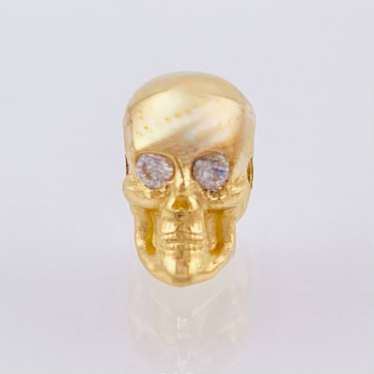 Herraje Caravera Tambor 3.4gr / 1cm / Oro Amarillo 18K