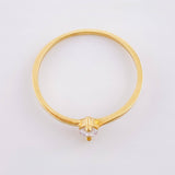 Anillo Solitario Gota 1gr / T6 3/4 / Oro Amarillo 18K