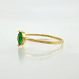 Anillo Solitario Gota 0.9gr / T6 1/2 / Oro Amarillo 18K ©