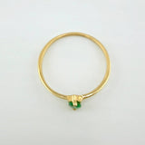 Anillo Solitario Gota 0.9gr / T6 1/4 / Oro Amarillo 18K *