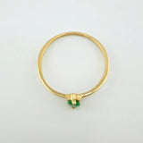 Anillo Solitario Gota 0.9gr / T6 1/2 / Oro Amarillo 18K ©