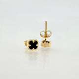 Topos Trebol Negro 1.2gr / 5mm Oro Amarillo Nac.Esp. 18K