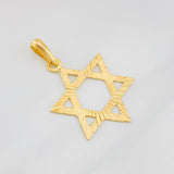 Dije Estrella de David 2.1g / 4cm Oro Amarillo 18K