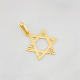 Dije Estrella de David 0.8g / 2.7cm Oro Amarillo 18K
