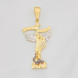 Dije San Miguel Arcángel 2.45g / 4cm Tres Oros 18K
