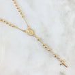 Rosario Virgen Milagrosa Diamantado 7gr / 50cm / 3mm Oro Amarillo 18K