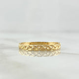 Anillo Trenzado 1.4gr / T6 3/4 / Liso Oro Amarillo 18K *