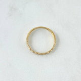 Anillo Trenzado 1.35gr / T4 3/4 / Liso Oro Amarillo 18K *