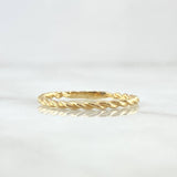 Anillo Espiral 1.25gr / T7 1/4 / Liso Oro Amarillo 18K