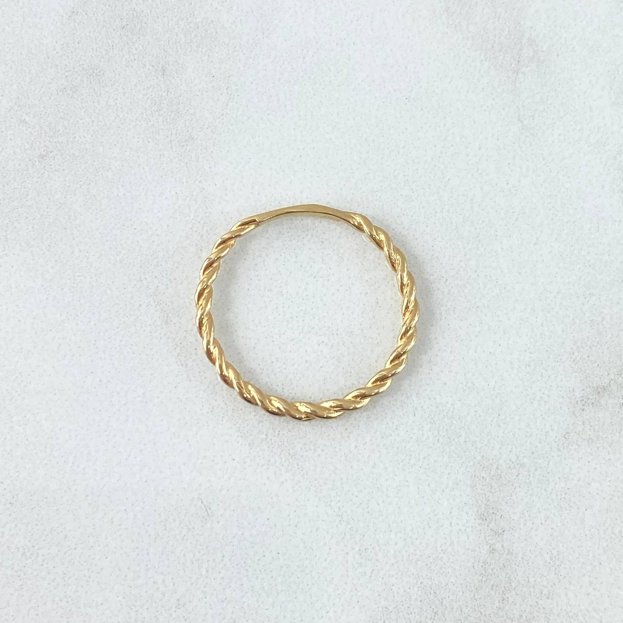 Anillo Espiral 1.25gr / T7 1/4 / Oro 18K ©