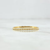 Anillo Mitad Esferas 1.25gr / T7 3/4 / Liso Oro Amarillo 18K *