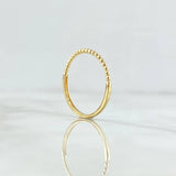 Anillo Mitad Esferas 1.25gr / T7 3/4 / Liso Oro Amarillo 18K *
