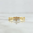 Anillo Cruz Cruzada 1.75gr / T7 1/4 / Circones Blancos Oro Amarillo 18K *