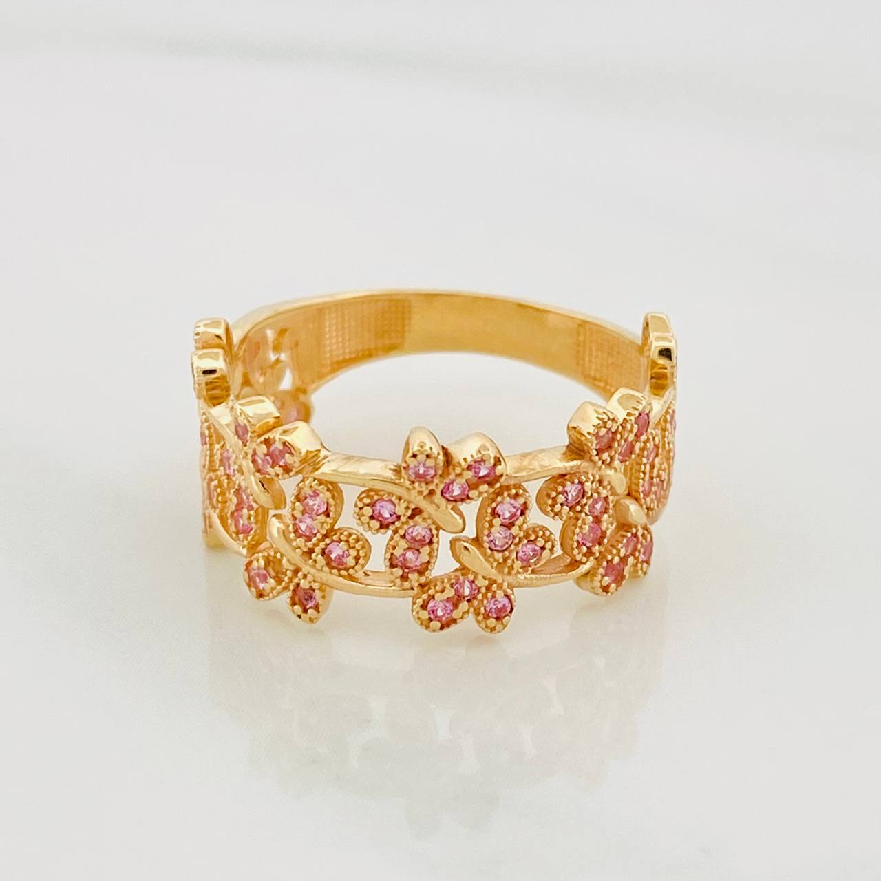 Anillo Libélulas 3.6g / T7 Oro Amarillo 18K