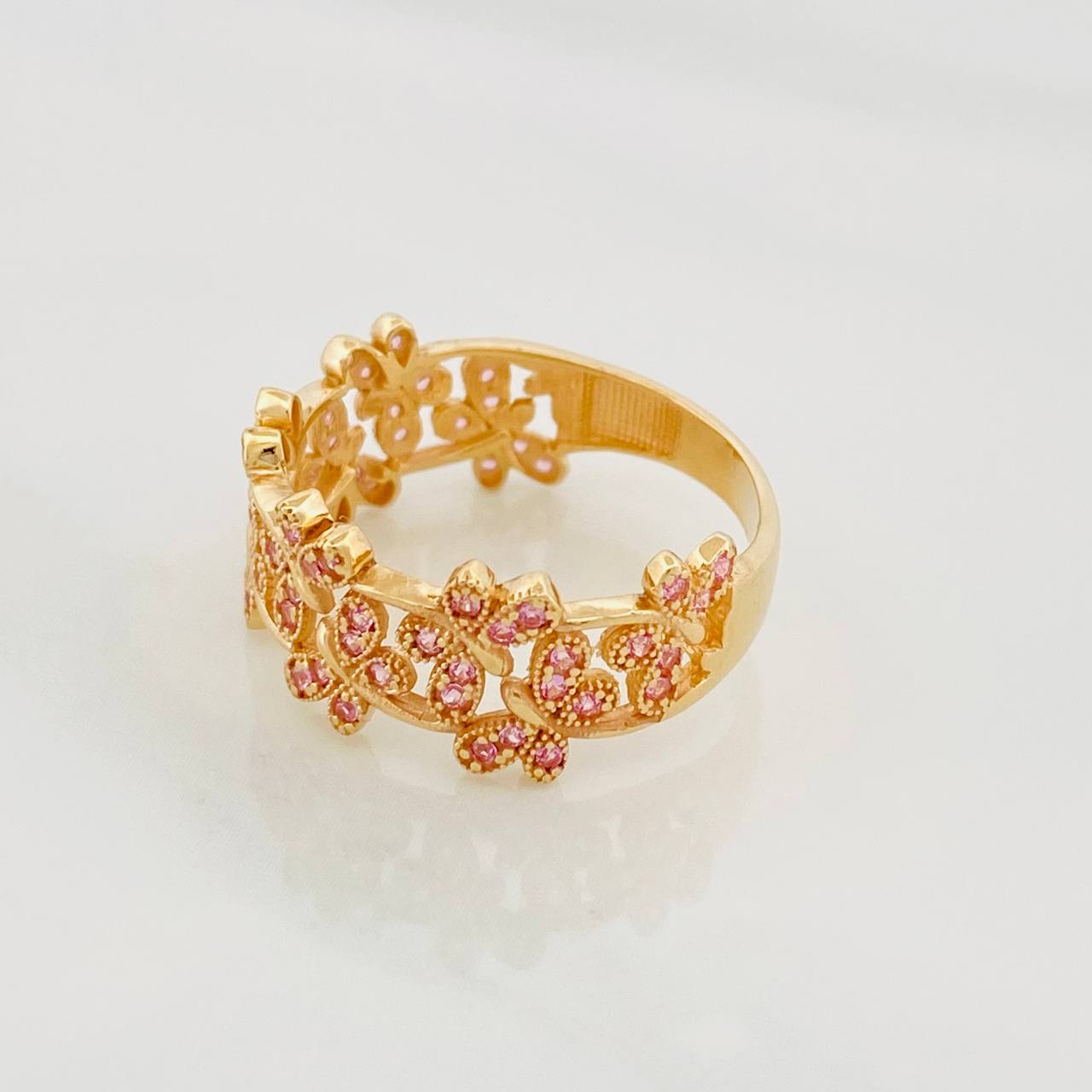 Anillo Libélulas 3.6g / T7 Oro Amarillo 18K