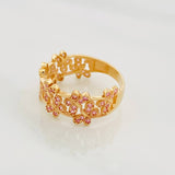 Anillo Libélulas 3.6g / T7 Oro Amarillo 18K