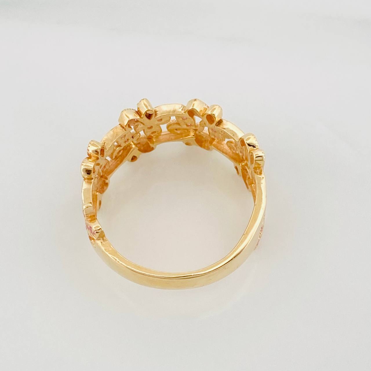 Anillo Libélulas 3.6g / T7 Oro Amarillo 18K