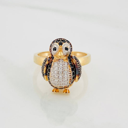 Anillo Pingüino Articulado 4.95g / T6 1/4 Tres Oros 18K