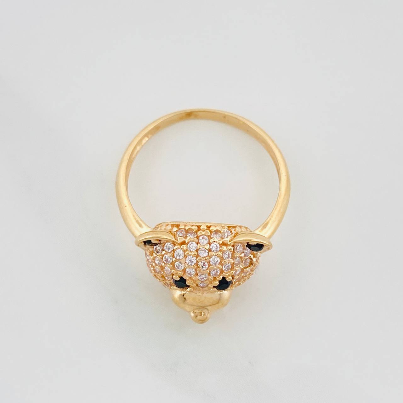 Anillo Rostro Oso 3.3g / T5 3/4 Oro Amarillo 18K