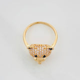 Anillo Rostro Oso 3.3g / T5 3/4 Oro Amarillo 18K