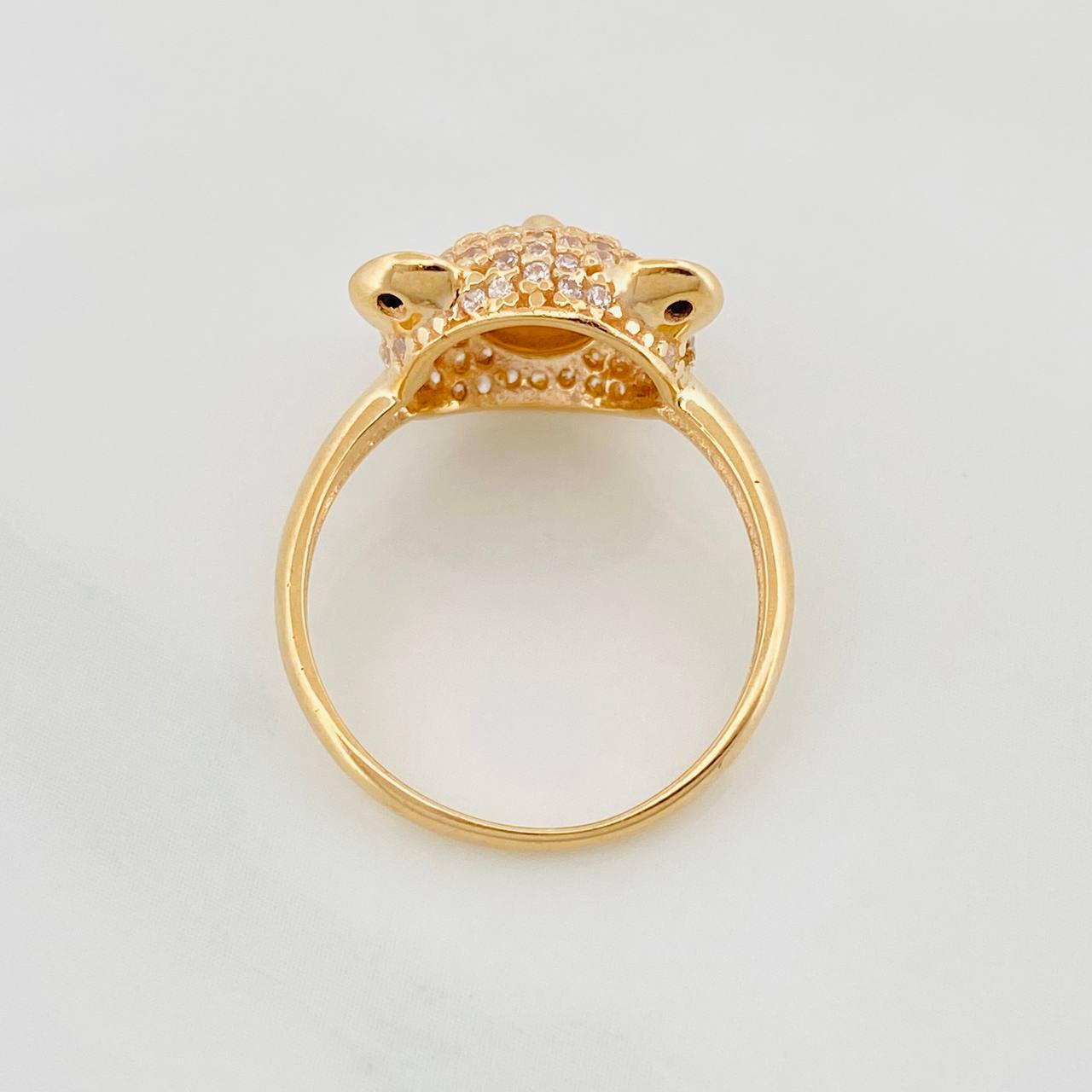 Anillo Rostro Oso 3.3g / T5 3/4 Oro Amarillo 18K
