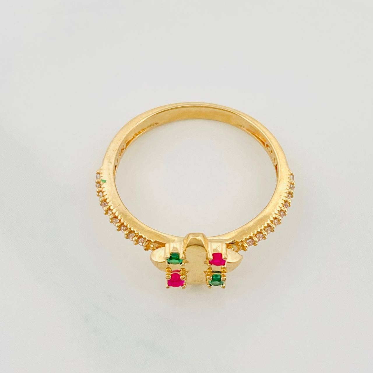 Anillo Floral 2.65g / T6 3/4 Oro Amarillo 18K