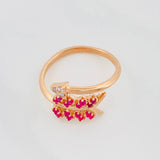 Anillo Flecha 4.2g / T8 Oro Rosa 18K