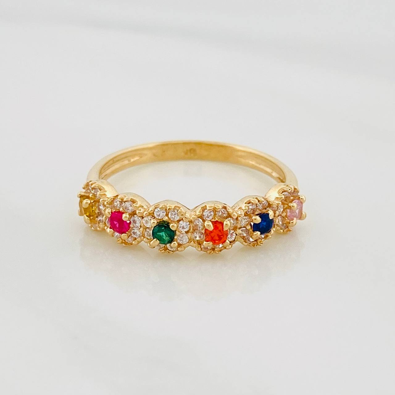 Anillo Churumbela Tupido 2.5g / T6 3/4 Oro Amarillo 18K