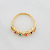 Anillo Churumbela Tupido 2.5g / T6 3/4 Oro Amarillo 18K