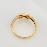 Anillo X 2.55g / T6 3/4 Dos Oros Negro Amarillo 18K