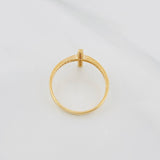 Anillo Cruz 1.75g / T7 1/2 Oro Amarillo 18K