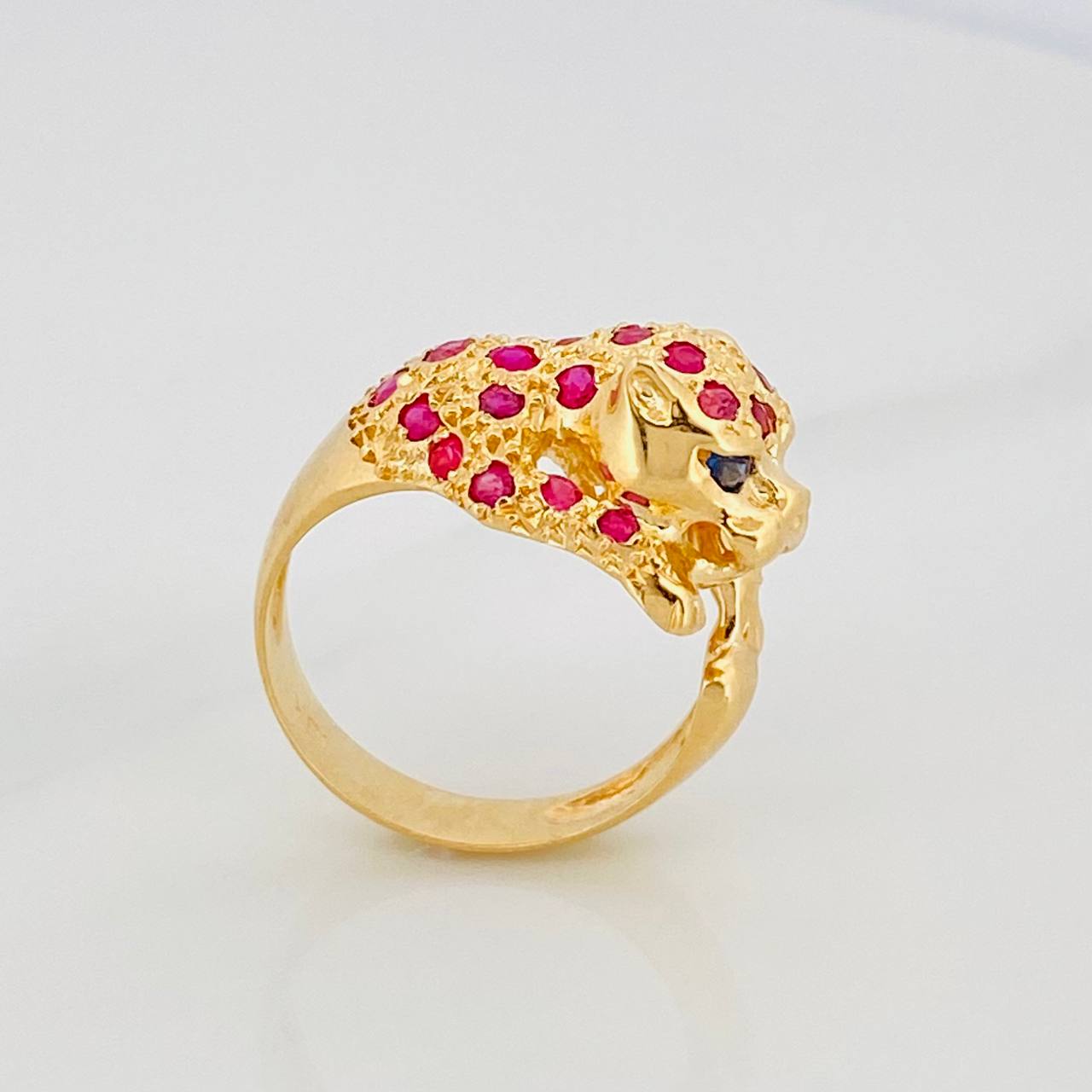 Anillo Pantera 4.6g / T5 1/4 Oro Amarillo 18K
