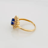 Anillo Halo Corazón 3.1g / T6 1/4 Oro Amarillo 18K